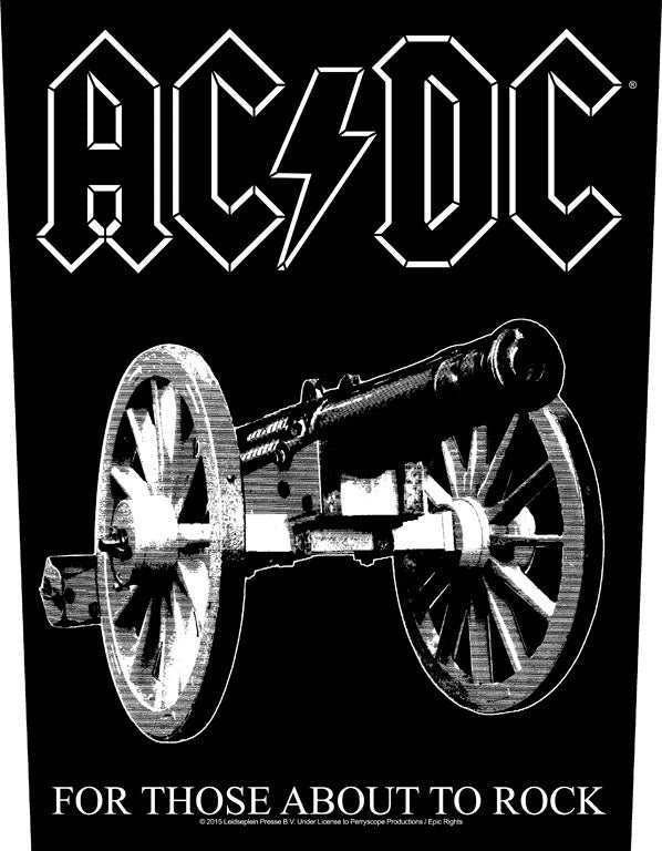 AC/DC For Those About To Rock - Back Patch