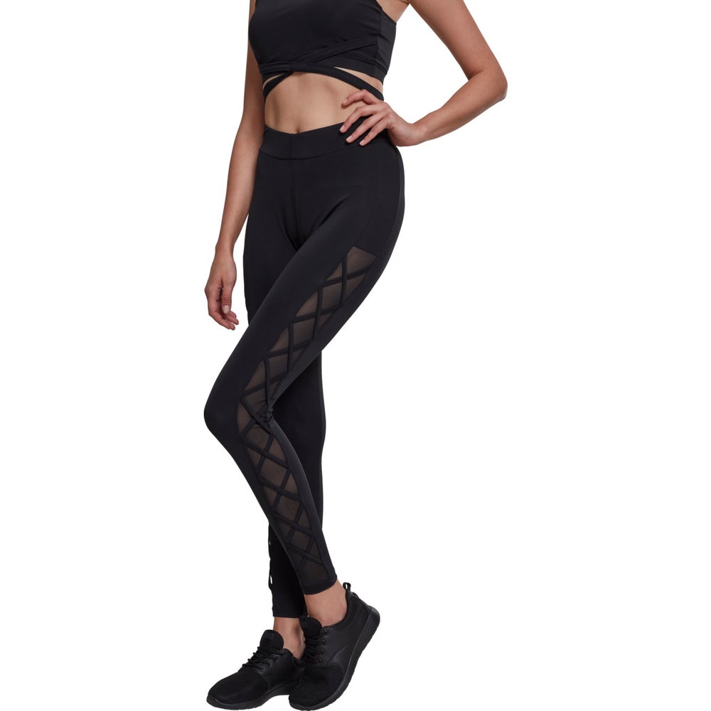 Urban Classics Ribbon Mesh - Leggings