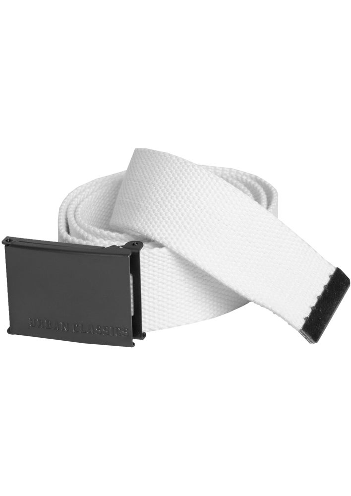 Urban Classics - Canvas belt, white
