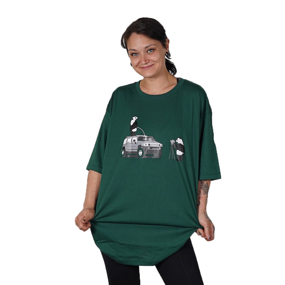 Panda - T-shirt, green