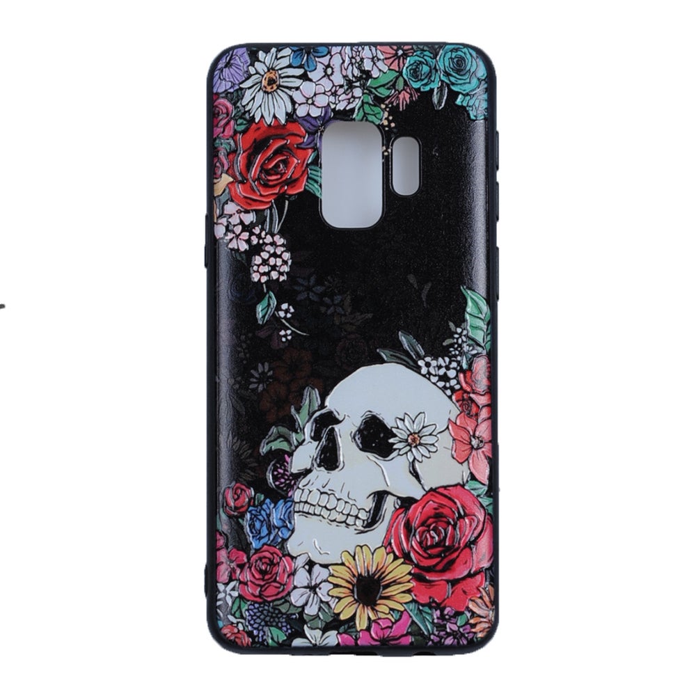 Flower Skull III - Suojakuori, Samsung Galaxy S9