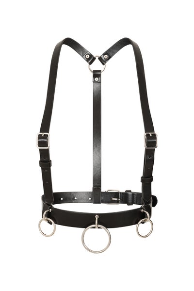 Adjustable Dominion Harness &ndash; wear it as a bold harness or a separate belt.