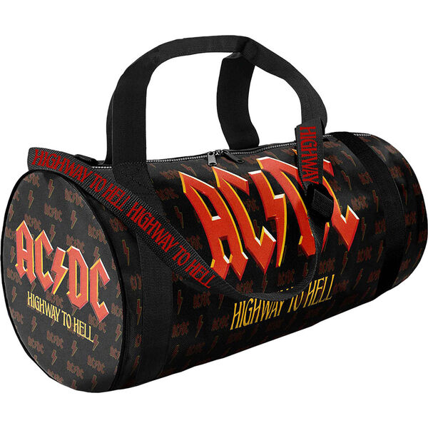 AC/DC Highway to Hell duffle bag with iconic logo