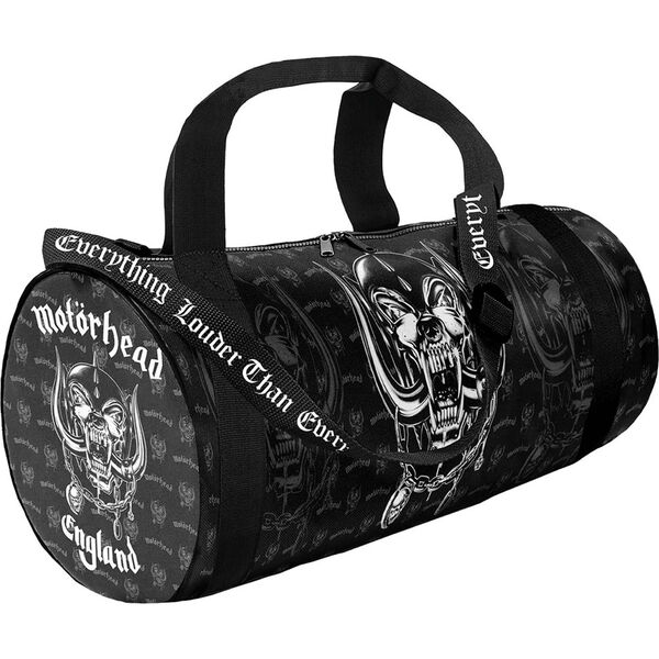 Motörhead England duffle bag with iconic Warpig design